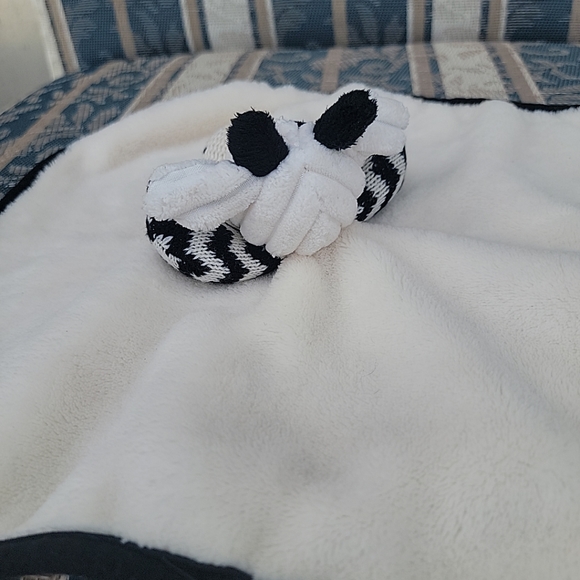 Evergreen Enterprise Lovey Security Blanket Corduroy Crew Cow Rattle Baby Toy - Picture 4 of 9